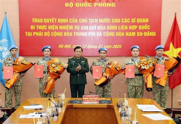 Five Vietnamese officers to join UN peacekeeping mission